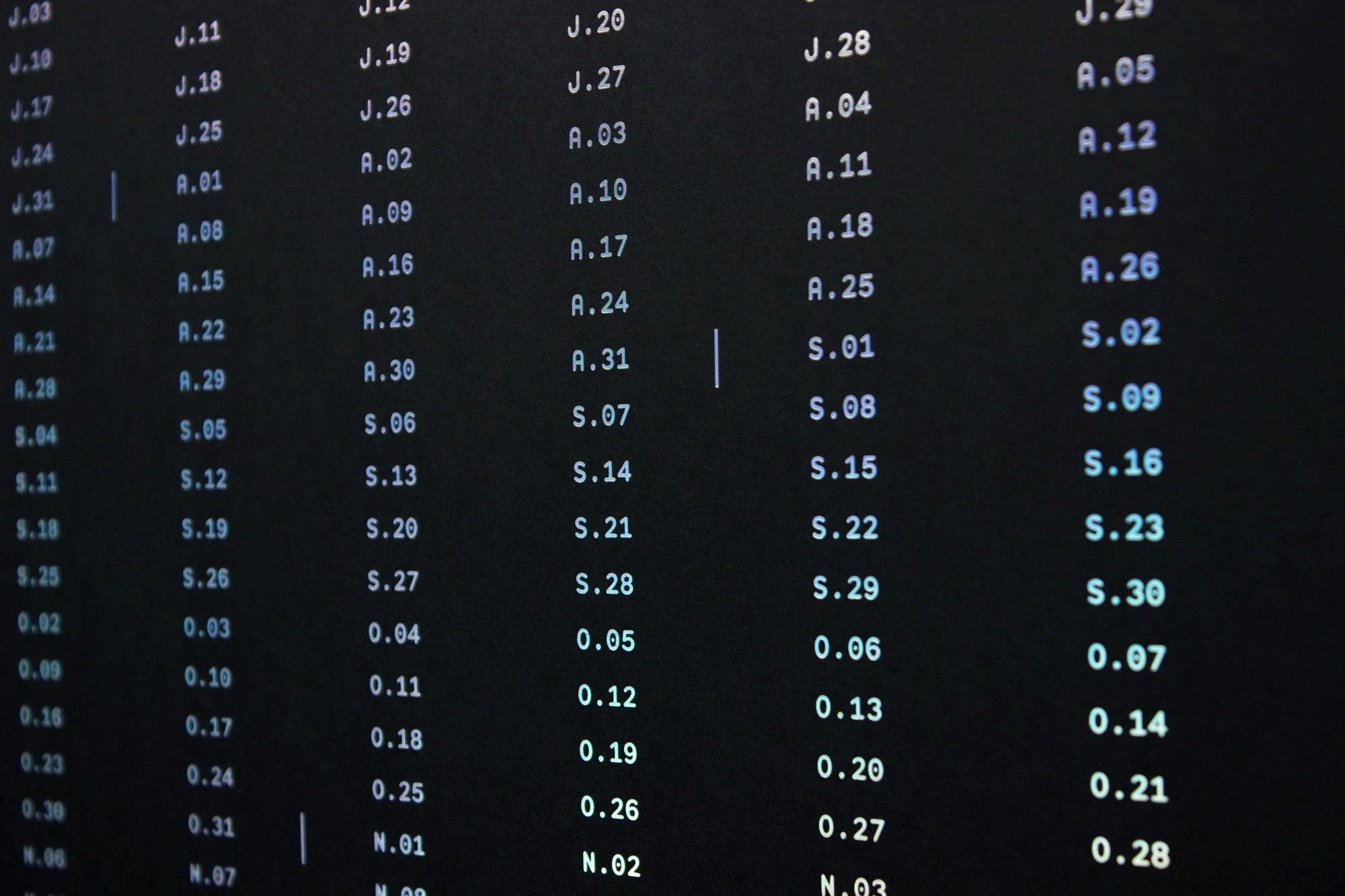 Reductive Wall Calendar