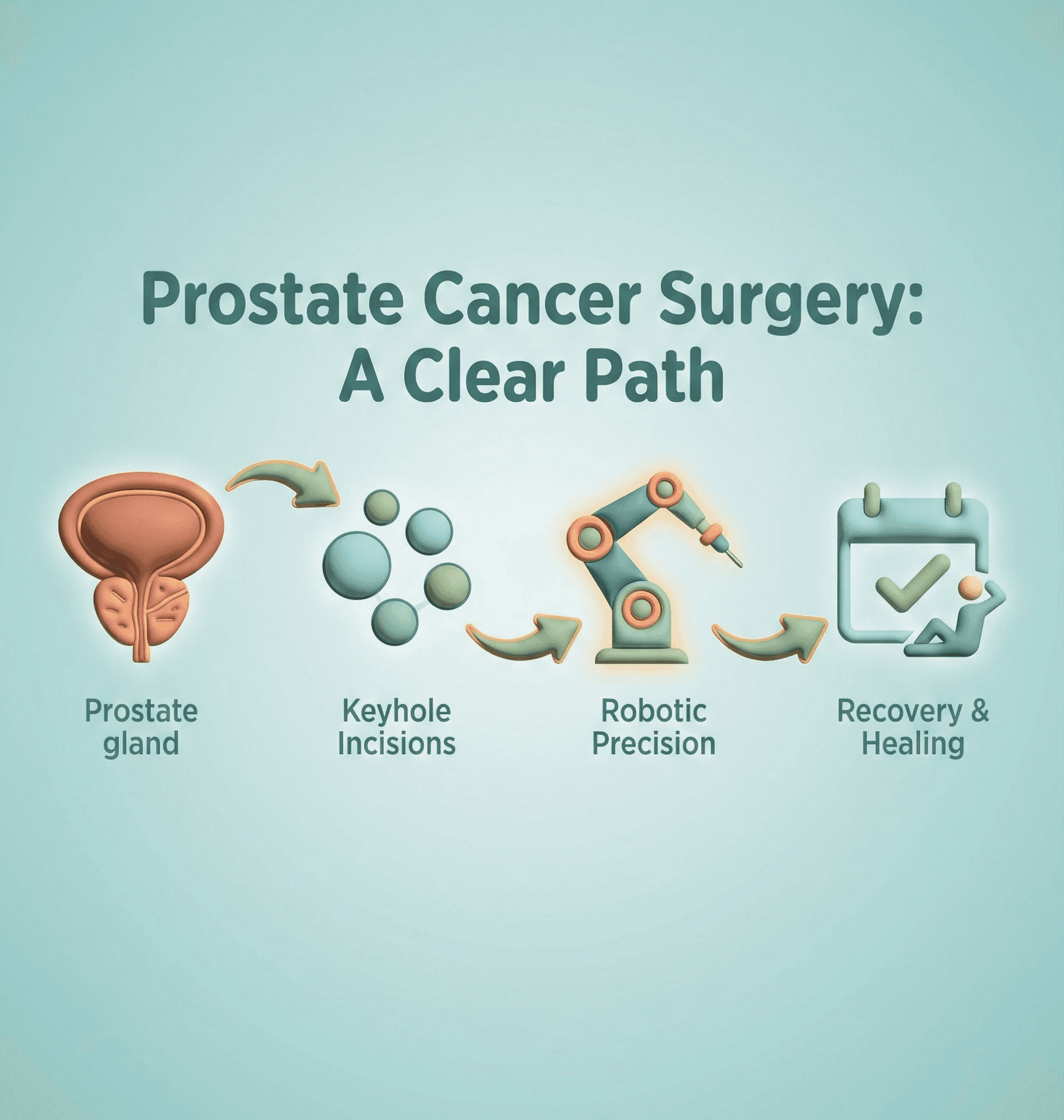 आपके लिए समझना: prostate cancer surgery के लिए robotic approach और recovery timeline।