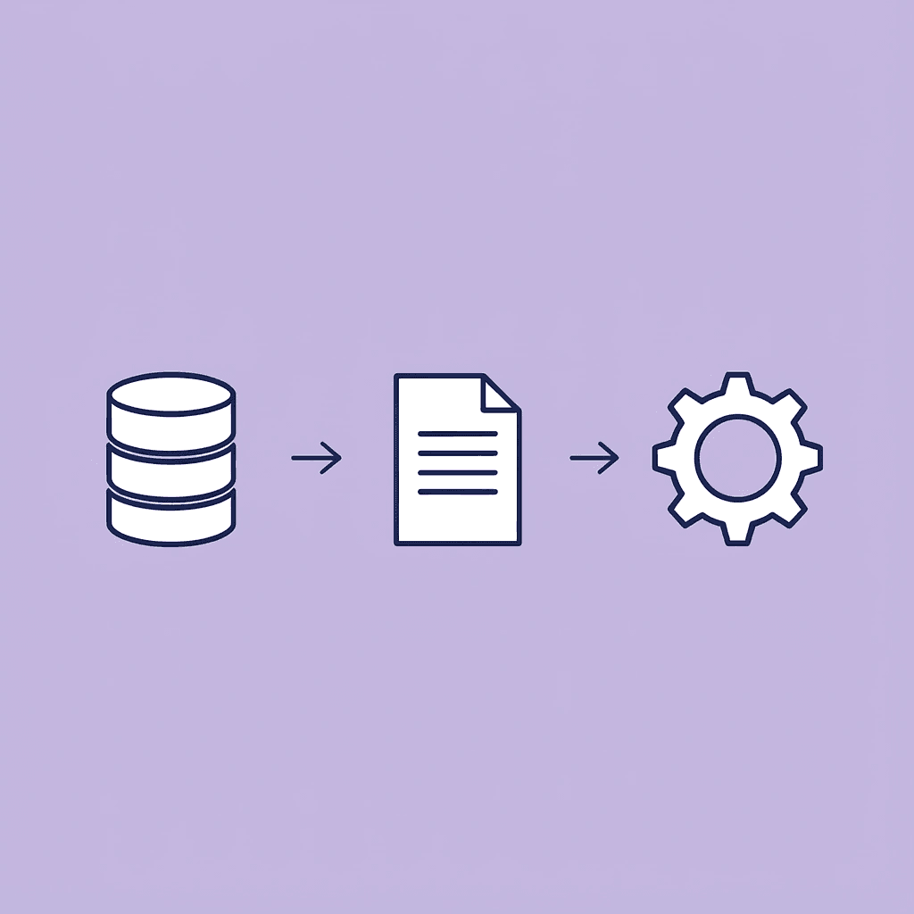  Four-step process showing data collection, proposal writing, CRM update, and follow-up scheduling
