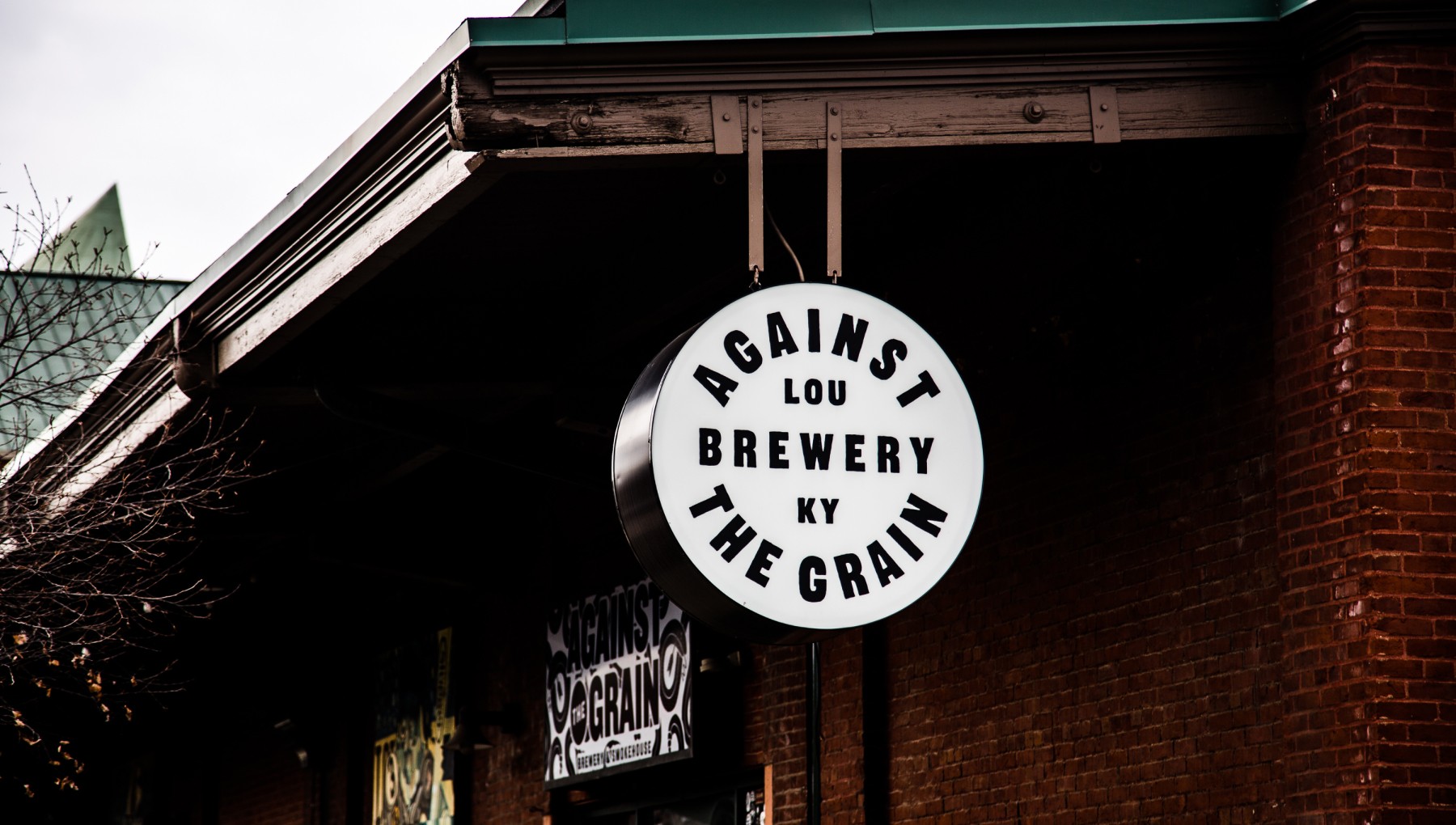 Image of the Against the Grain signage