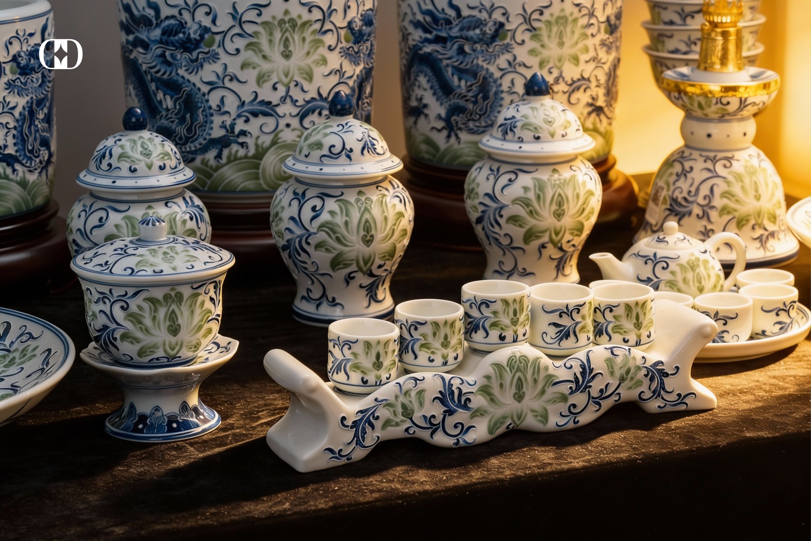 kỷ ngai gốm sứ