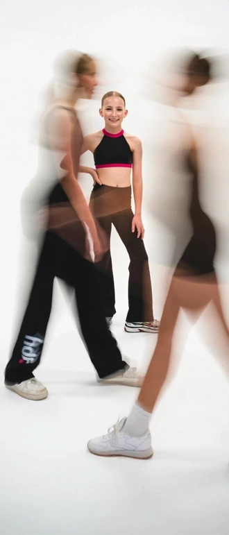 Senior students in our new uniforms in the studio