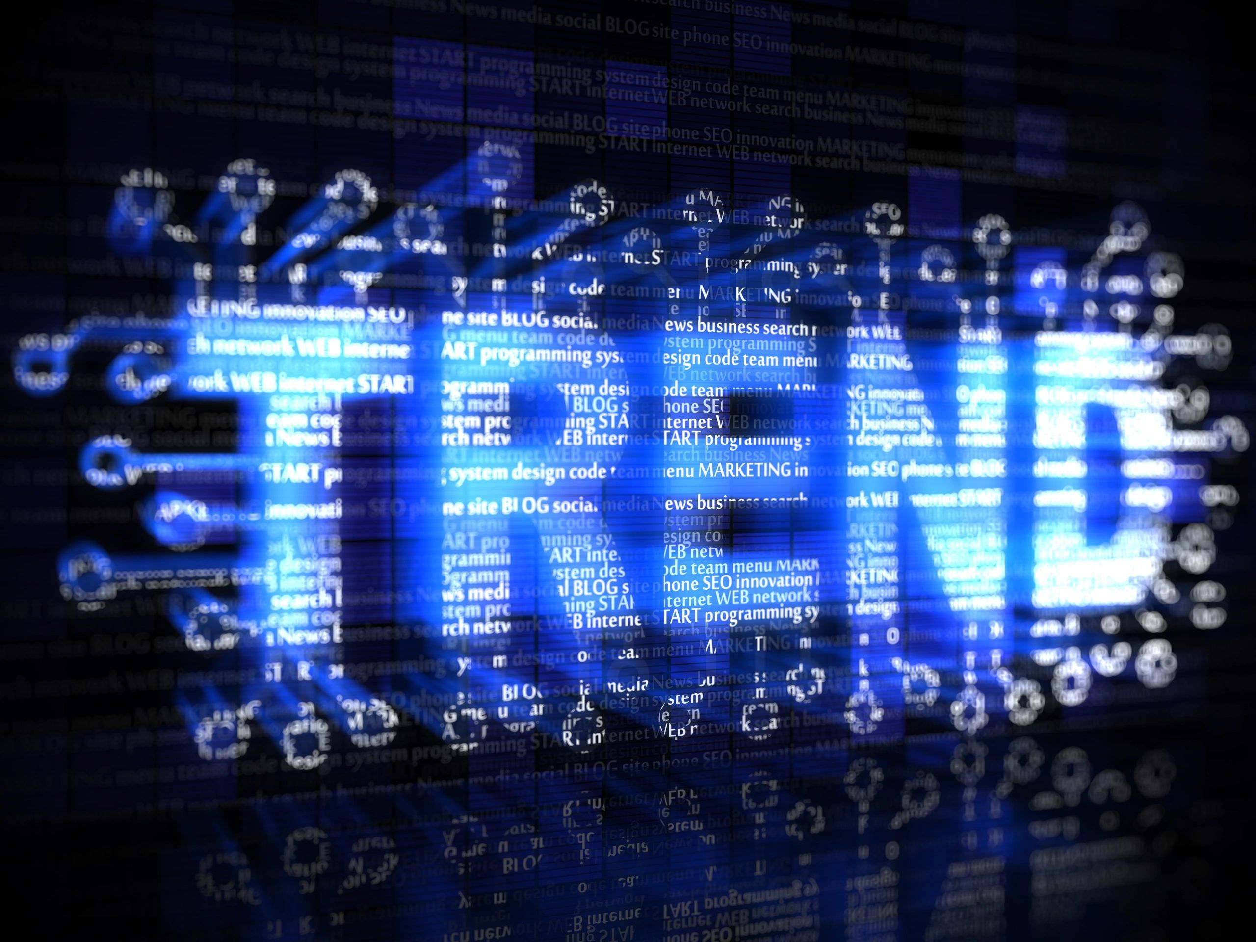 a black and white living room with a large tv