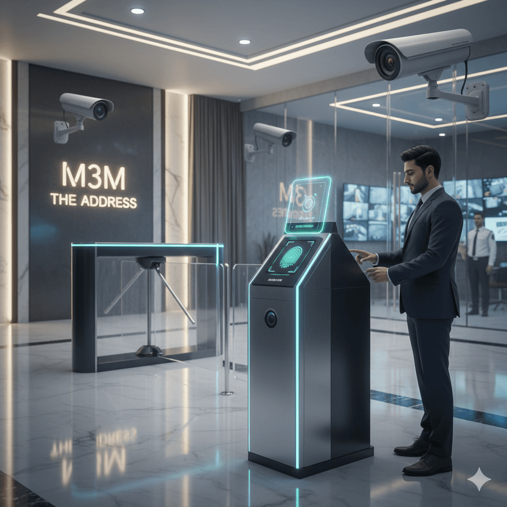 M3M The Address Noida: High-tech four-tier elite security access system