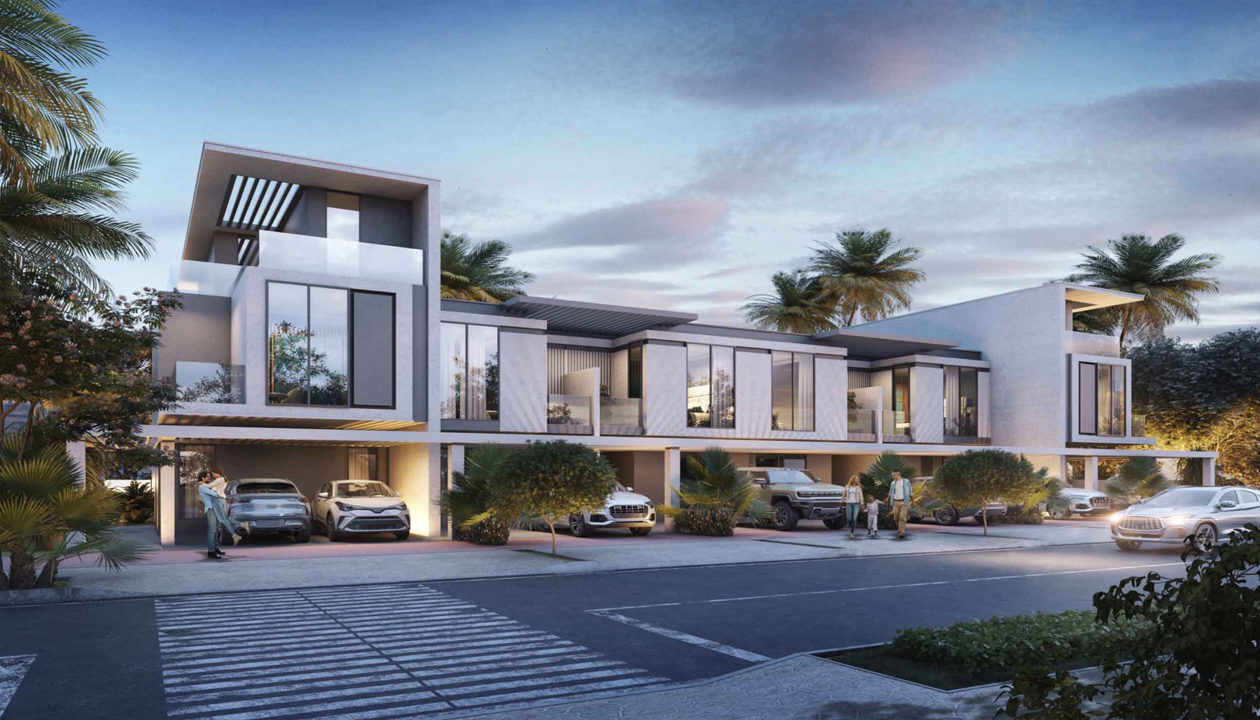The Jumeirah Al Quoz Resort at Bermuda, Damac Islands 2, presents a blend of luxury and nature in its modern design.