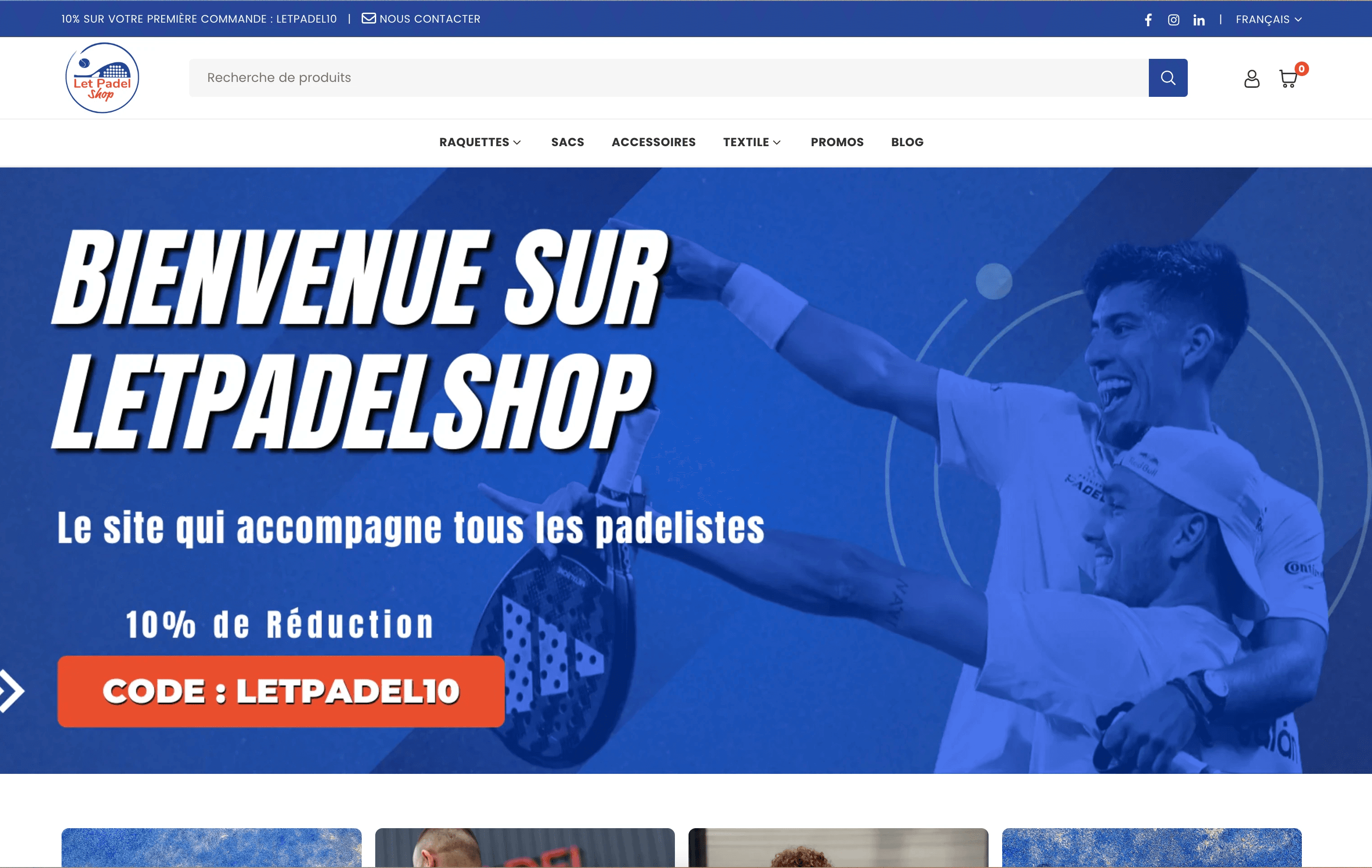 image of letpadelshop.fr a Padel Store in Orleans