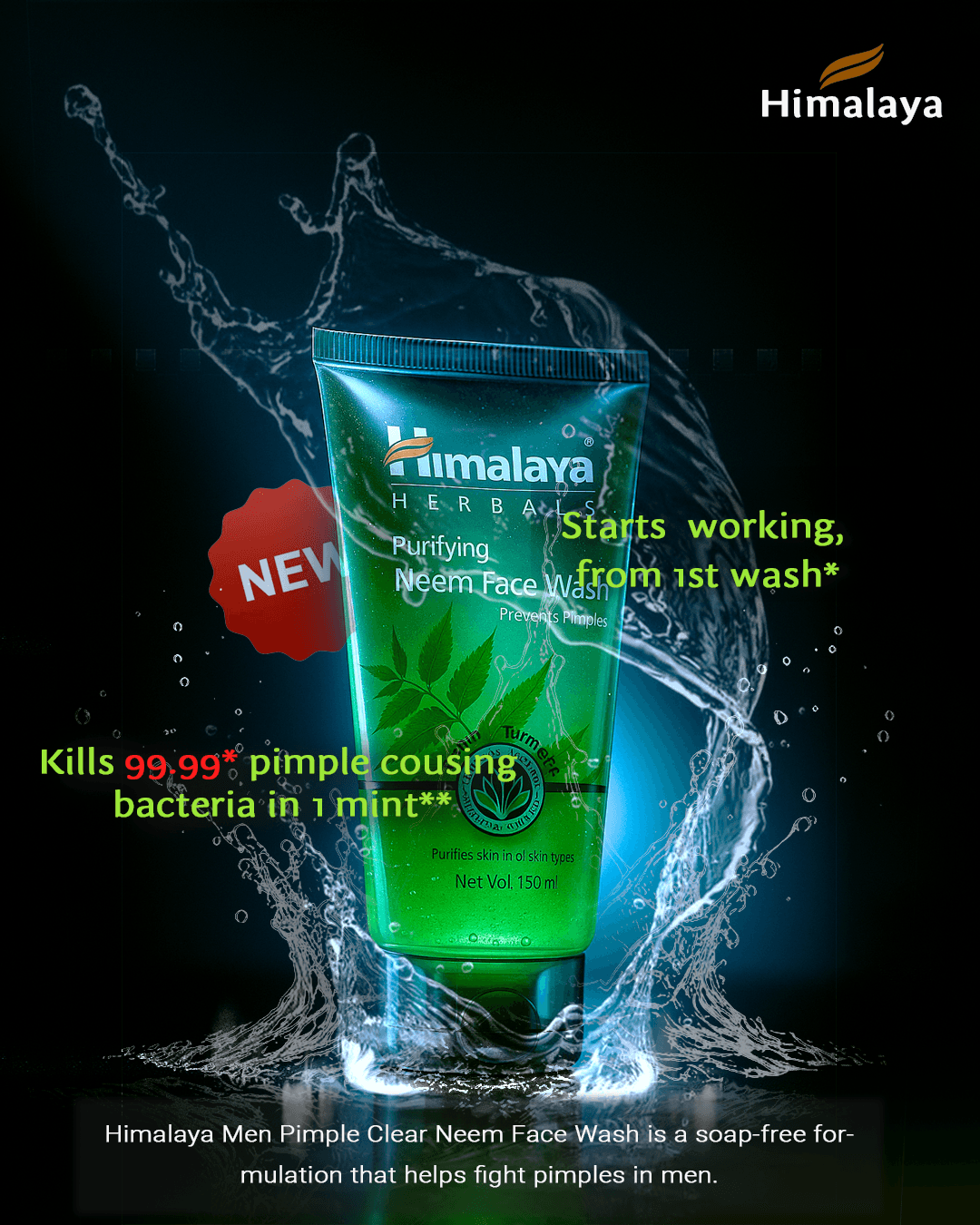 Facewash poster by Sunny graphic ui