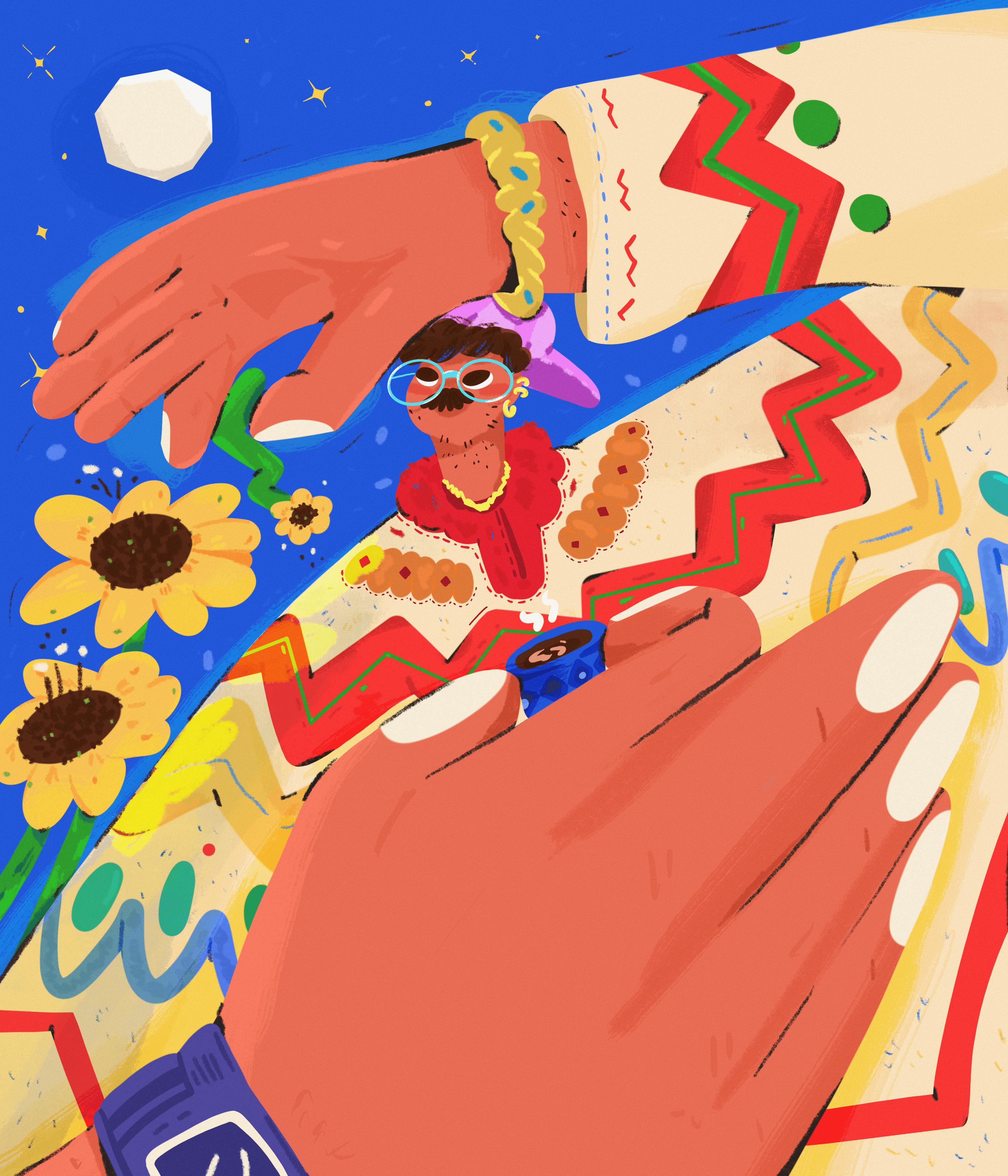 Colourful Sweater Portrait