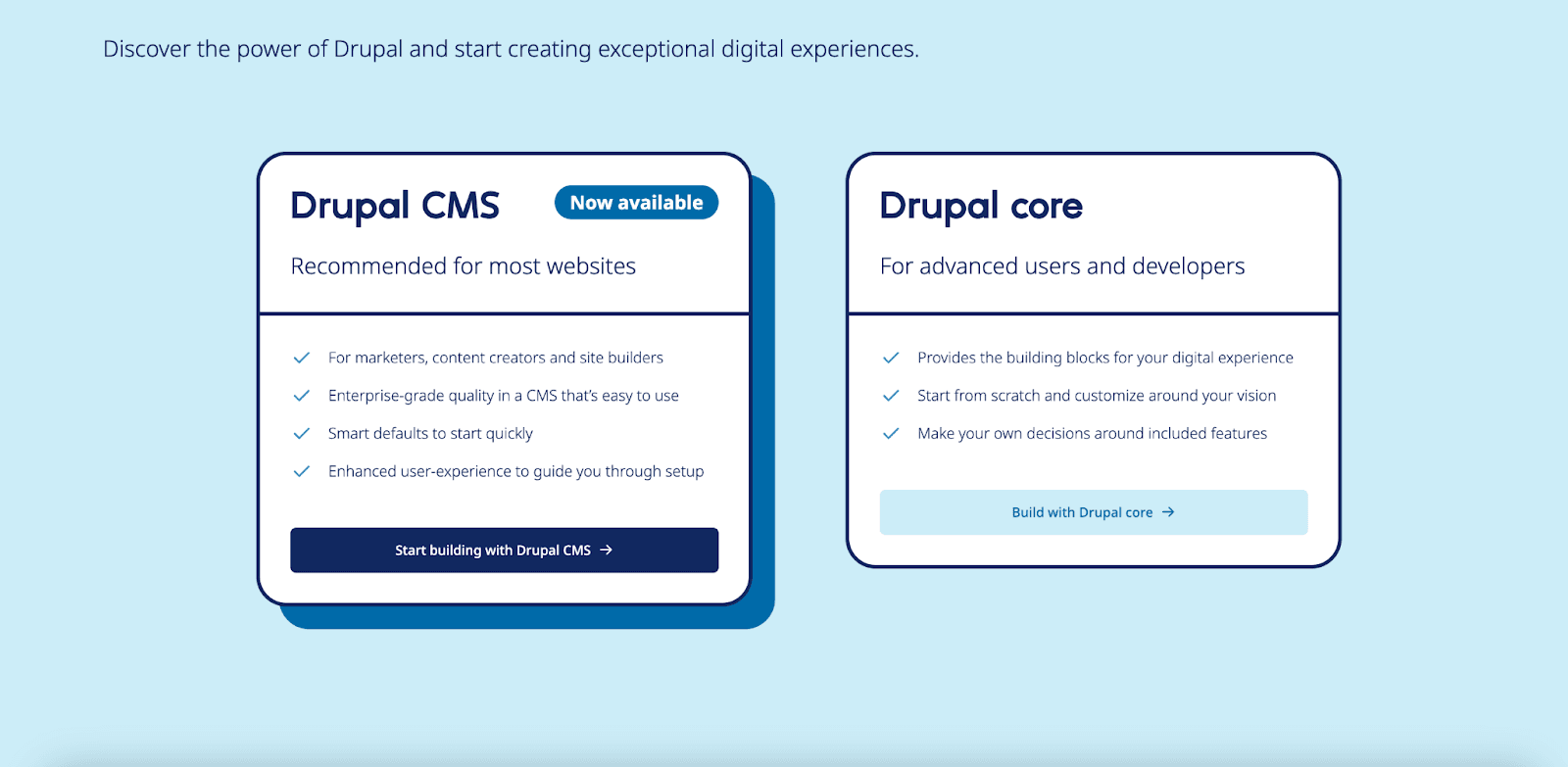 Drupal CMS, la distribution standardisée de Drupal 11