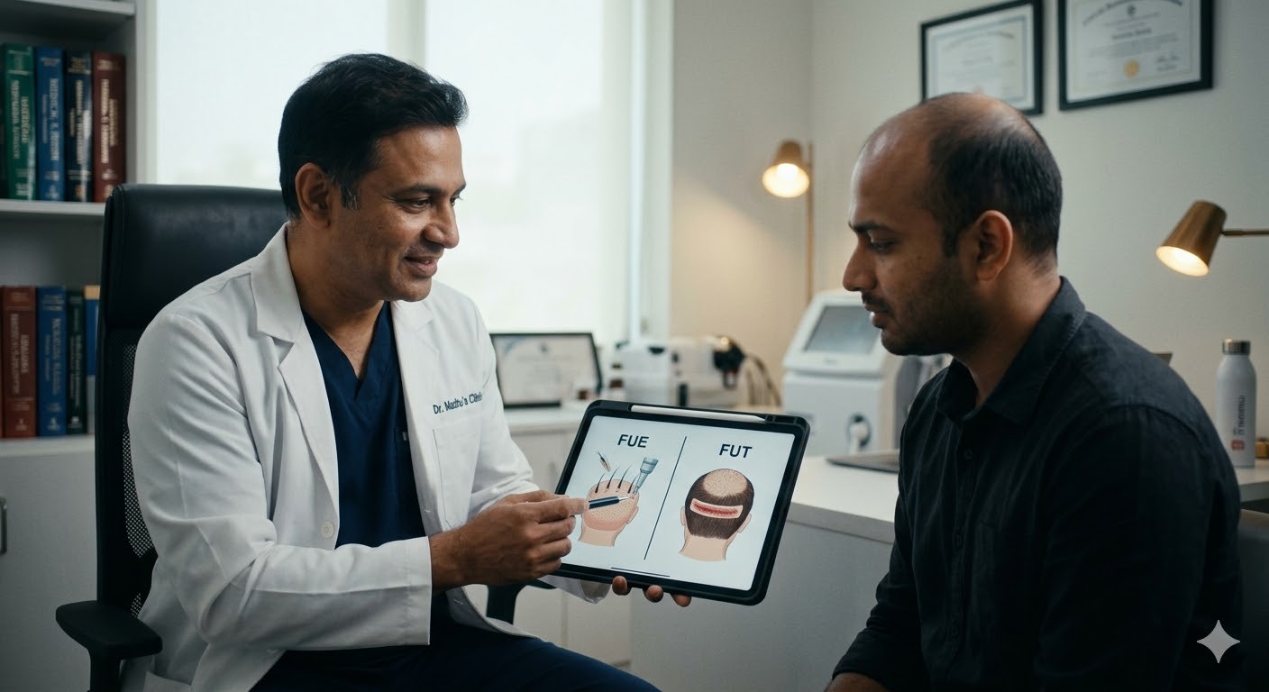 Close-up of smiling person wearing decorative dental grills and ring, with blurred background.