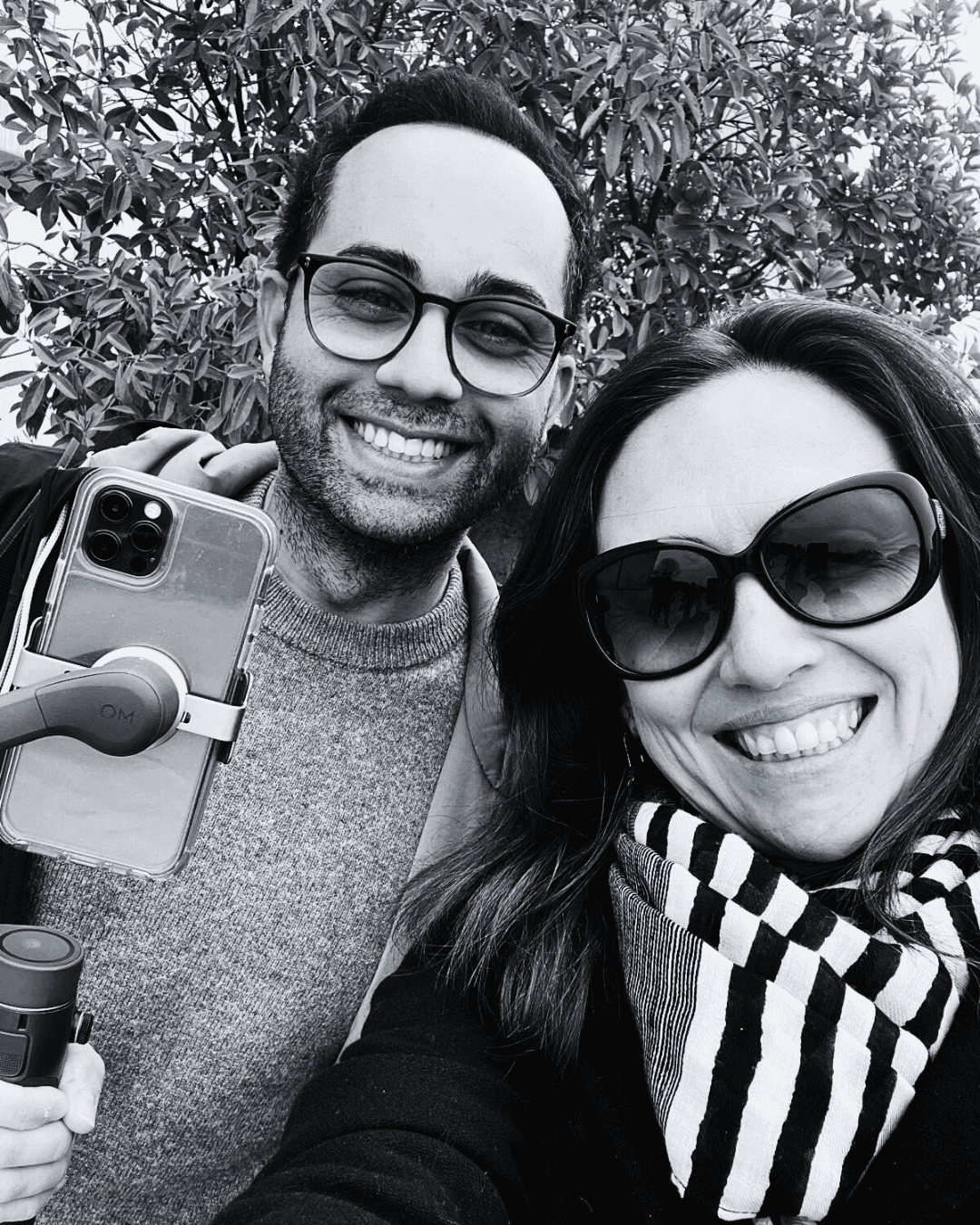 foto in bianco nero di Giulio De Zotti e Valentina Torre