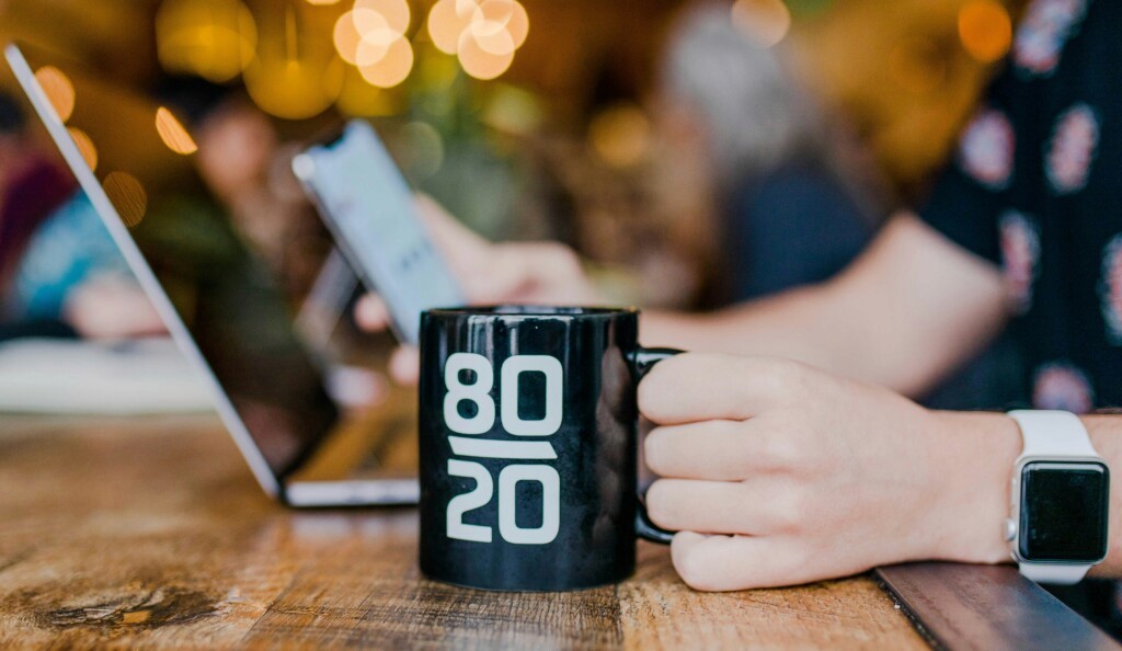 80-20 rule for social media content strategy visualisation