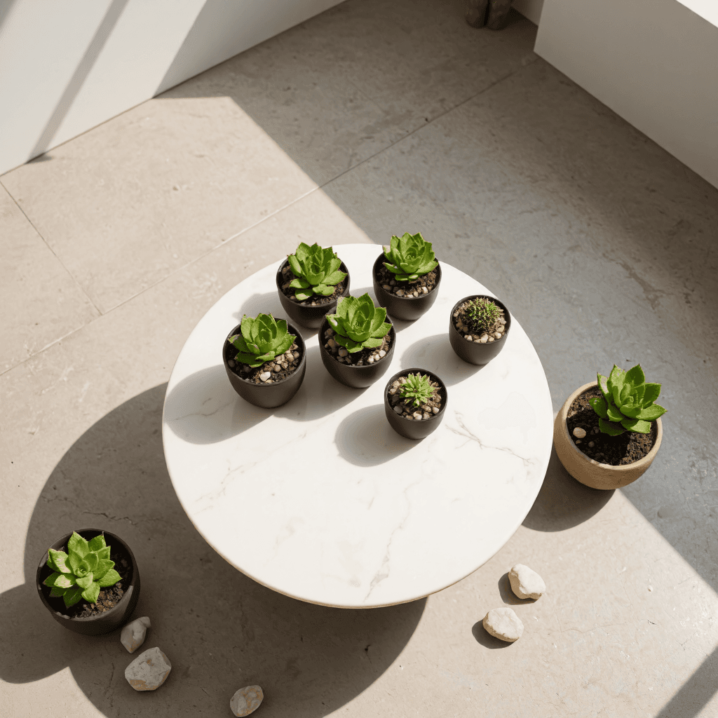 product photography of Indoor plant arrangements