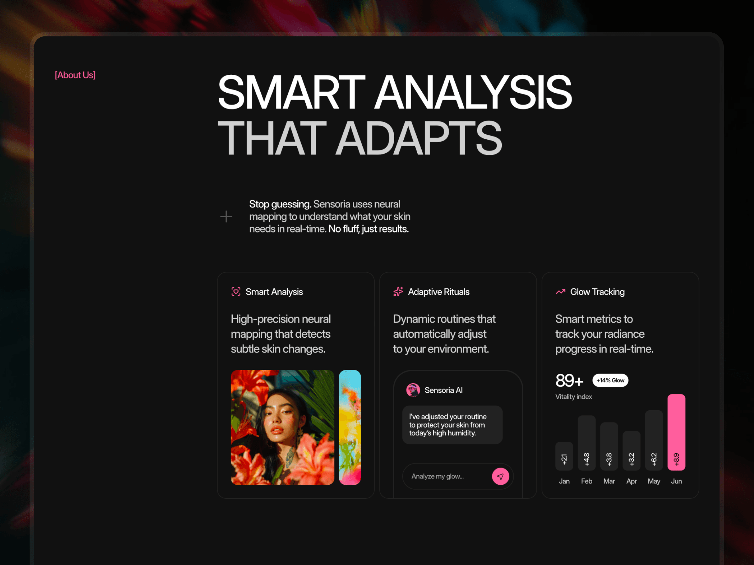 Website template preview with lifestyle imagery and clean layout