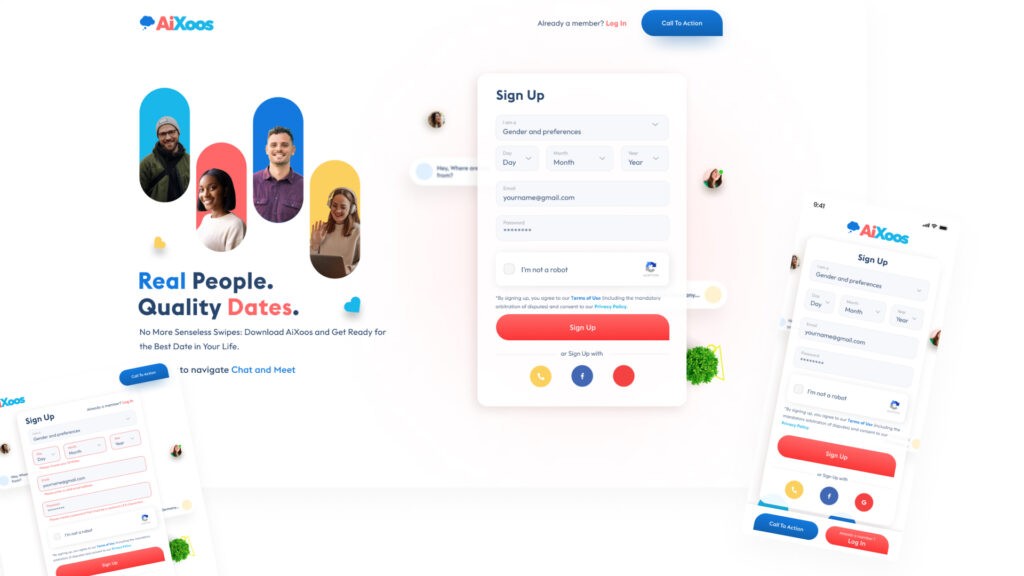 Example work of ui ux design