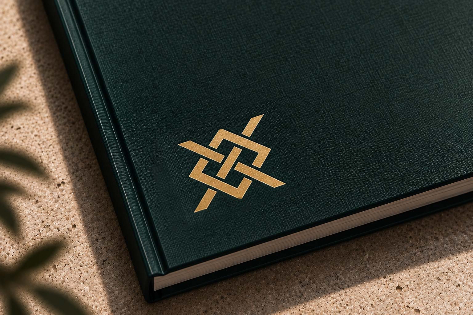 hos gold foil stamp mockup