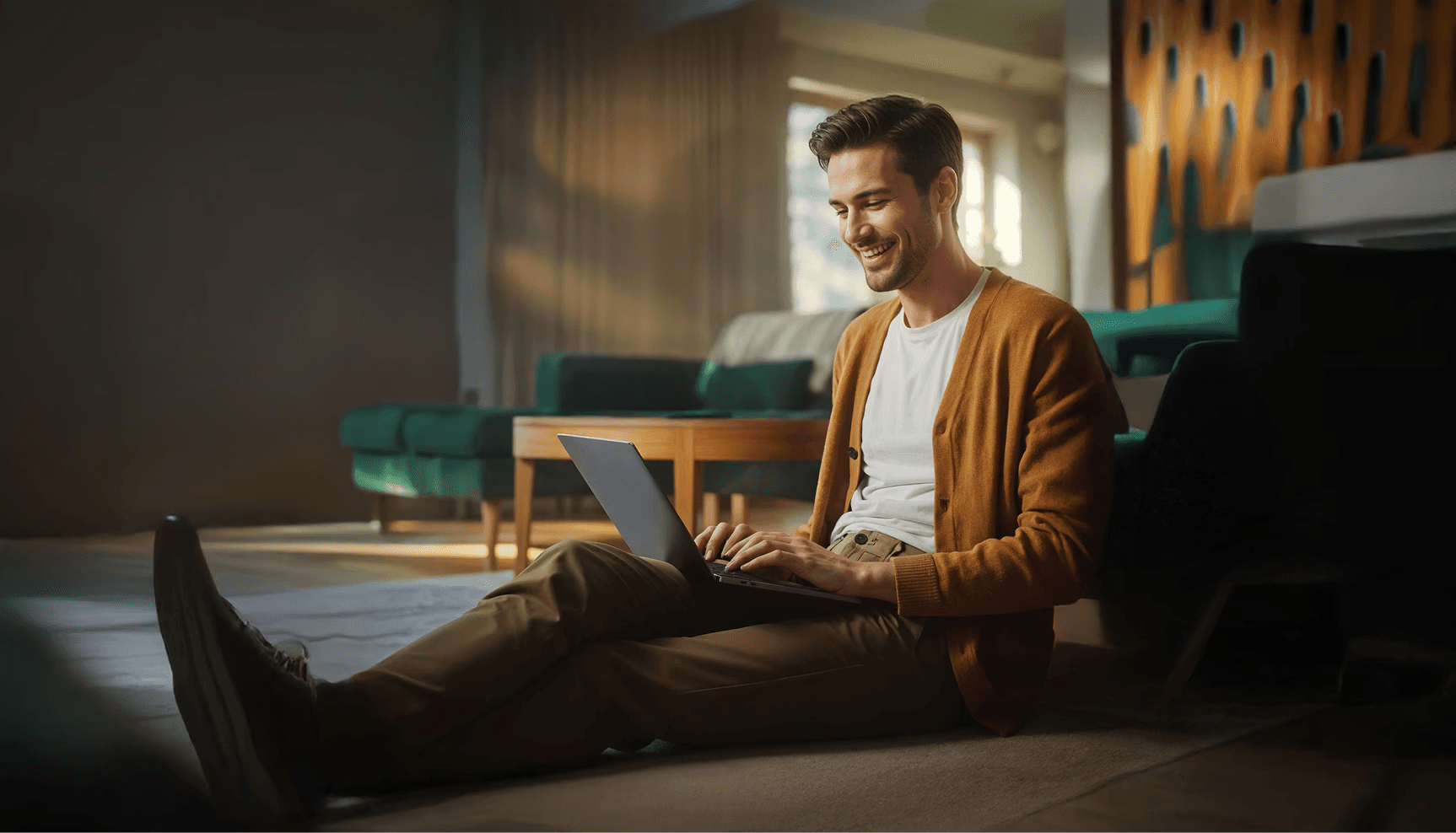 Company Formation in Dubai Free Zone - A man with the laptop