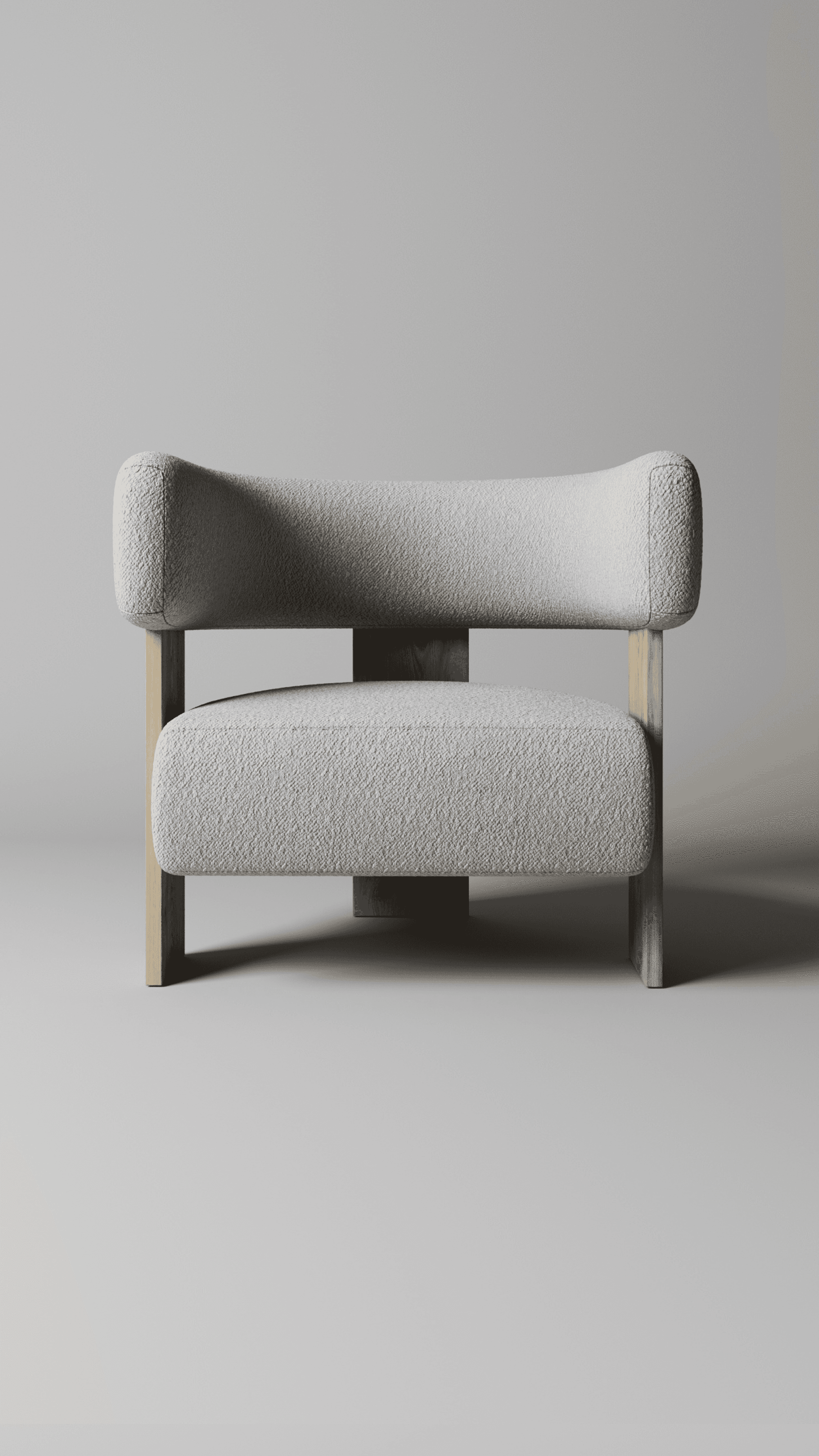 A scene of an oak chair against the wardrobe