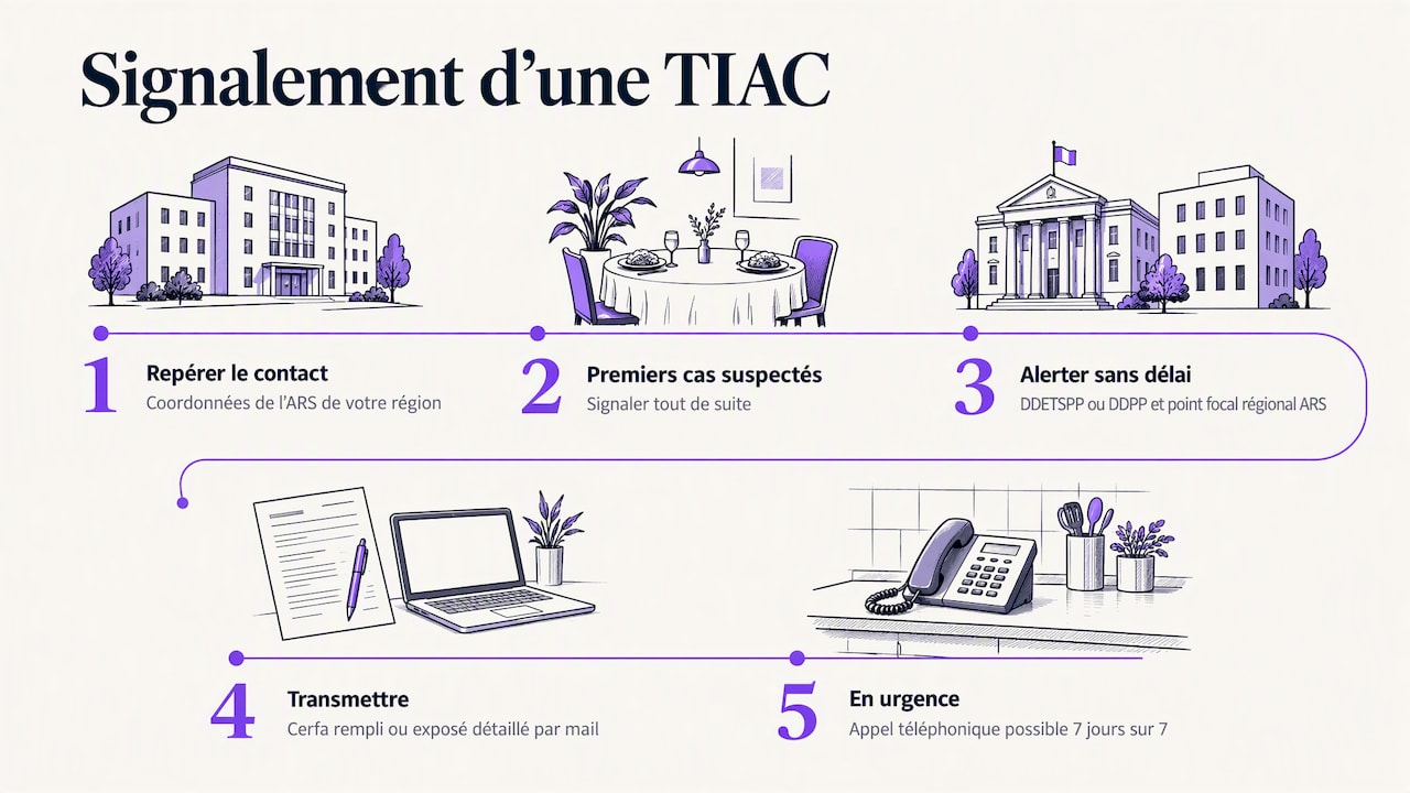 Parcours de signalement immédiat d’une TIAC