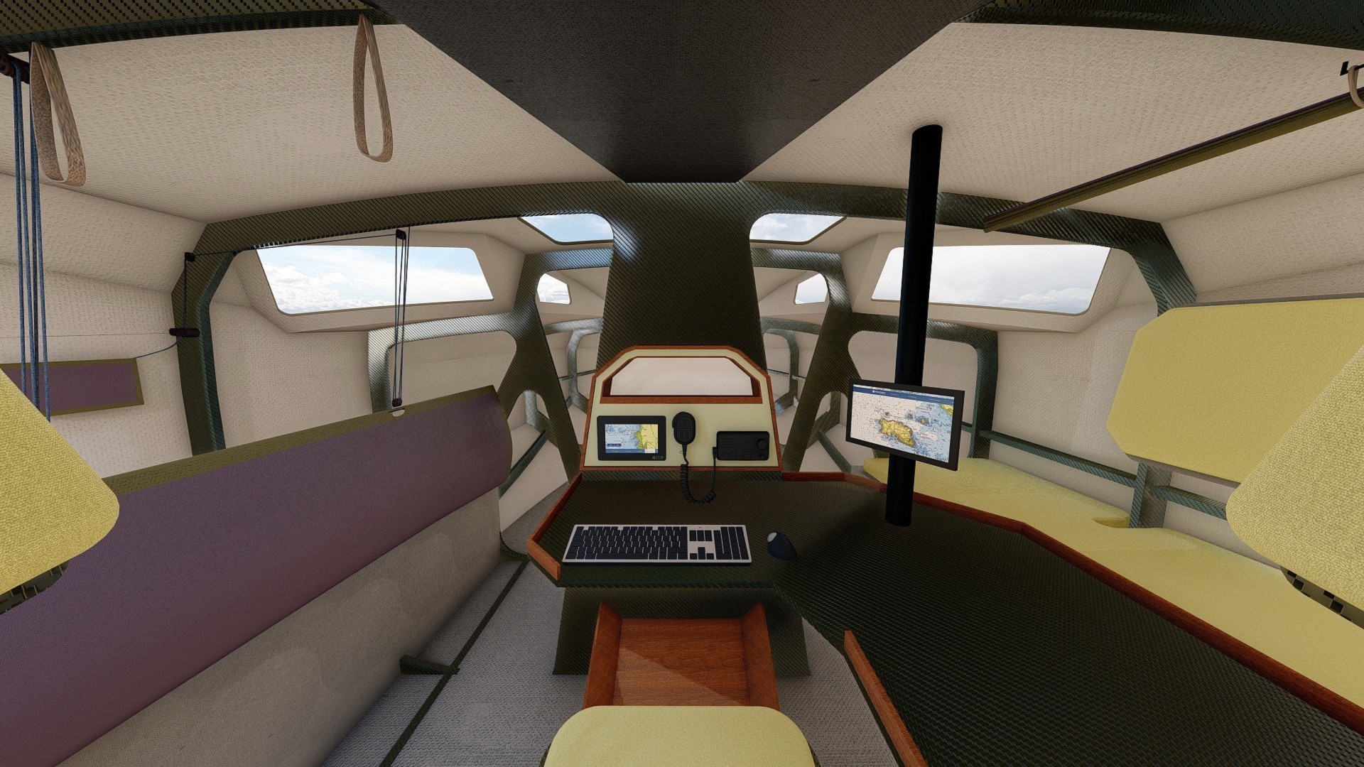 A luxurious custom sailing yacht designed by Ronan Ohier, combining timeless elegance with cutting-edge naval architecture for exceptional performance.