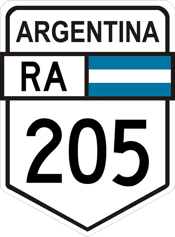icono de la ruta nacional 205