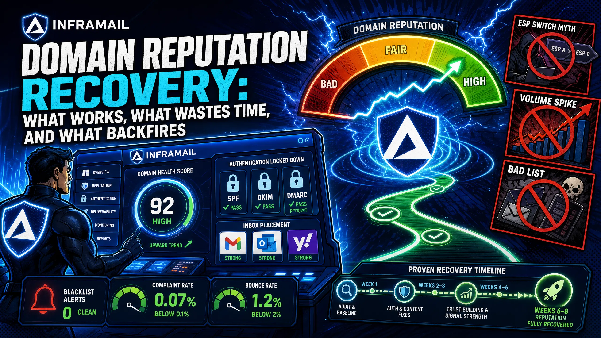 Domain Reputation Recovery: What Works, What Wastes Time, and What Backfires
