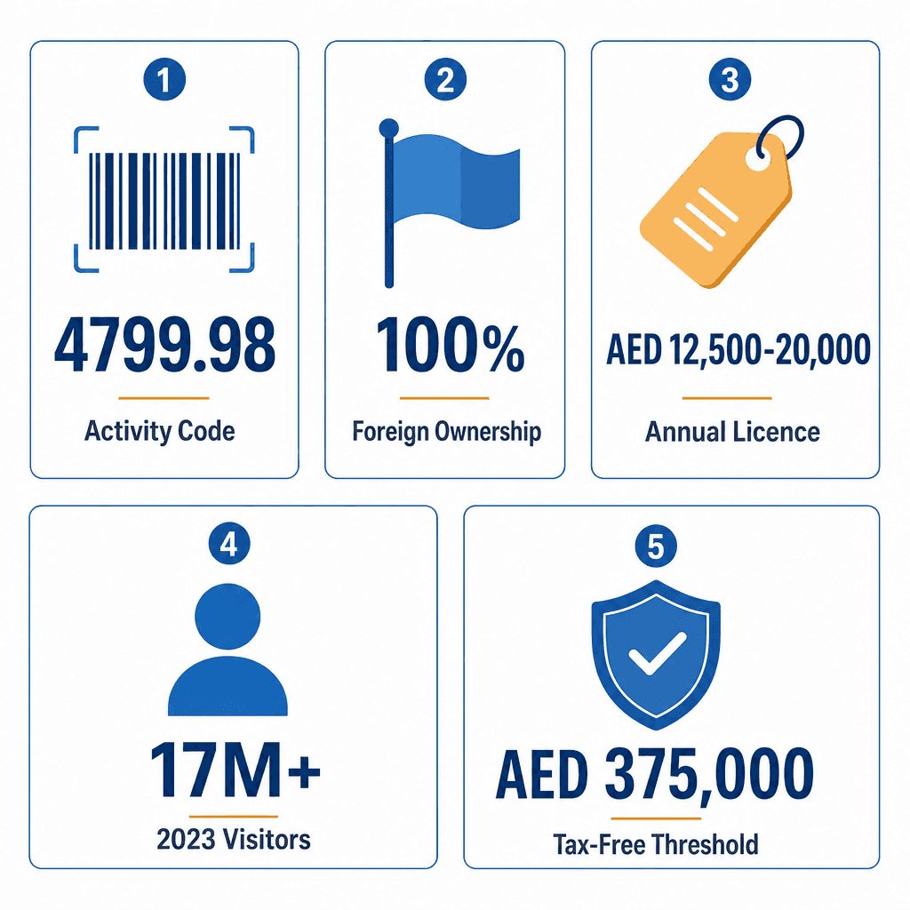 Infographic: How to Get a Vending Machines Products & Services Trading License in Dubai