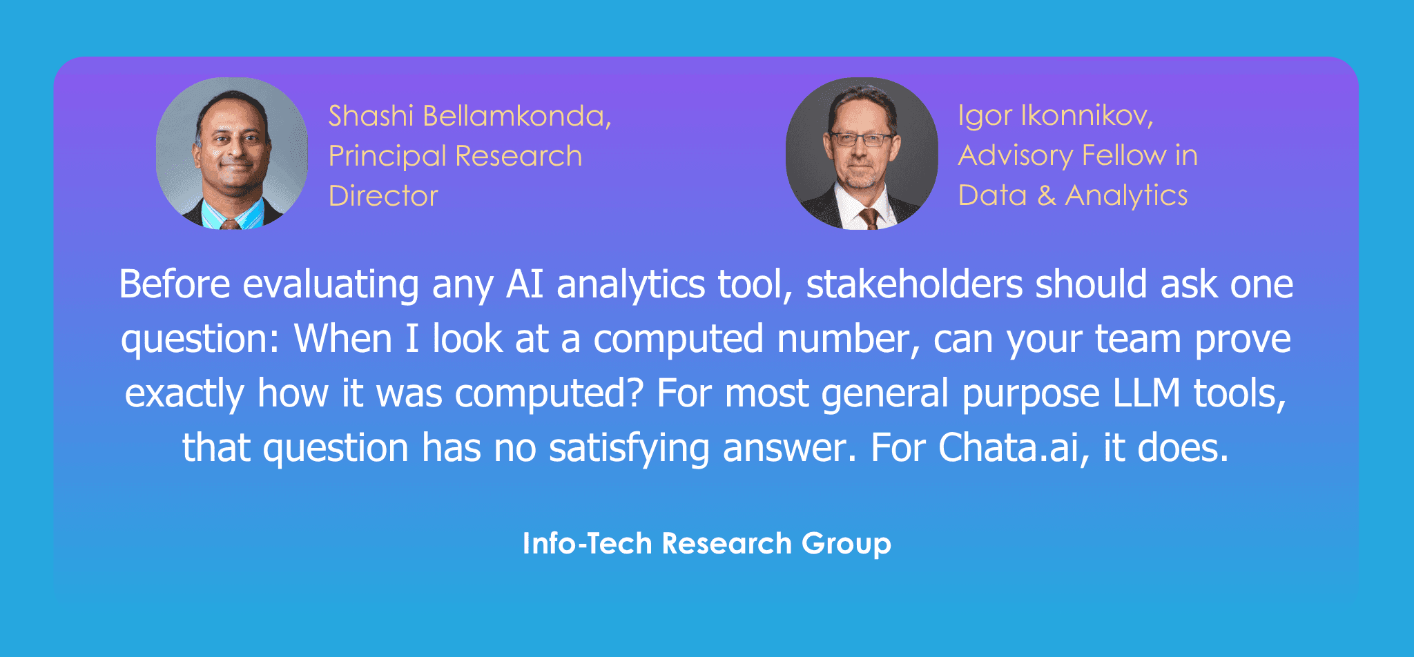 Info-Tech Research Group's Review on Deterministic AI
