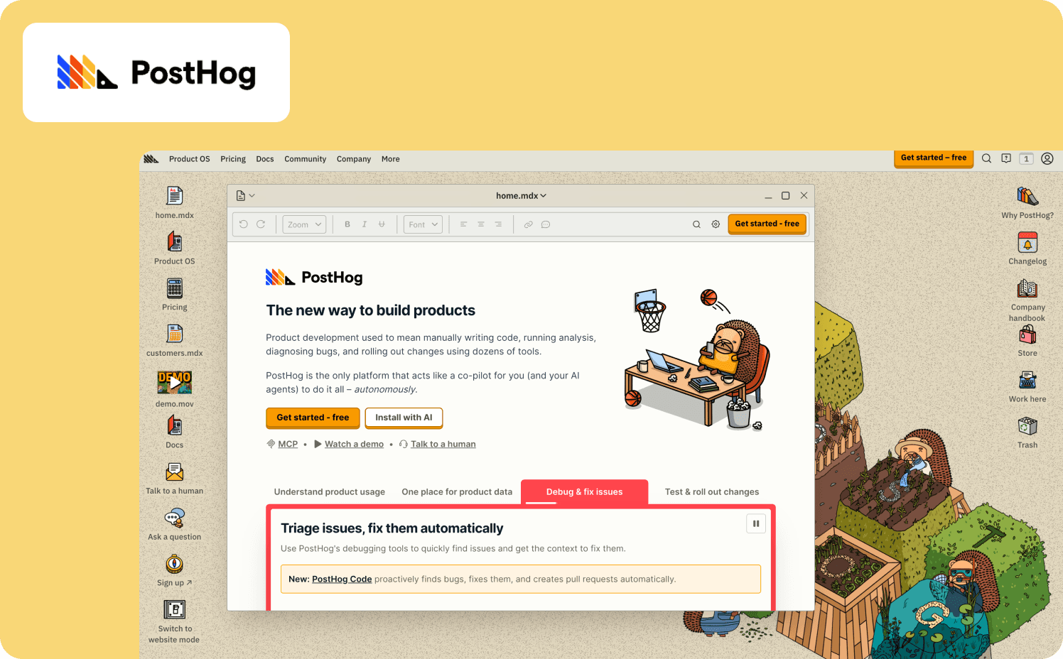 posthog logo