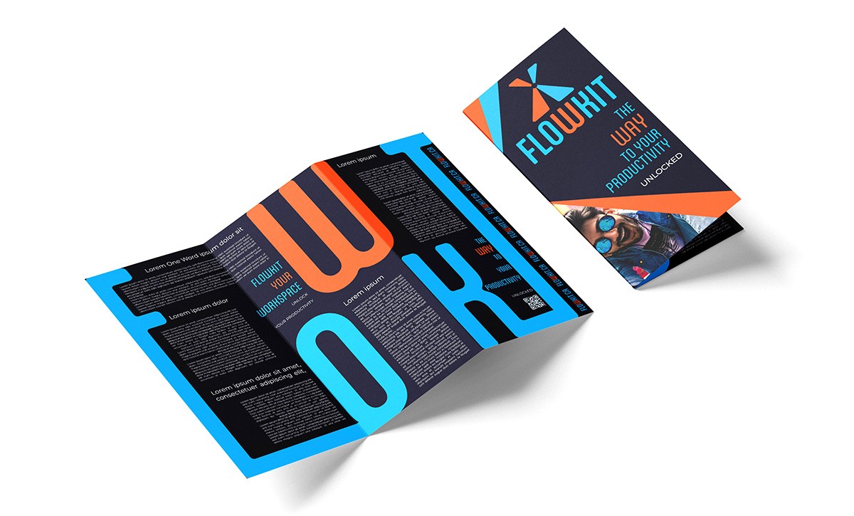 trifold brochure to promote Flowkit