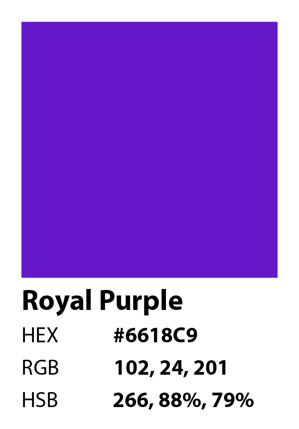color swatch info royal purple