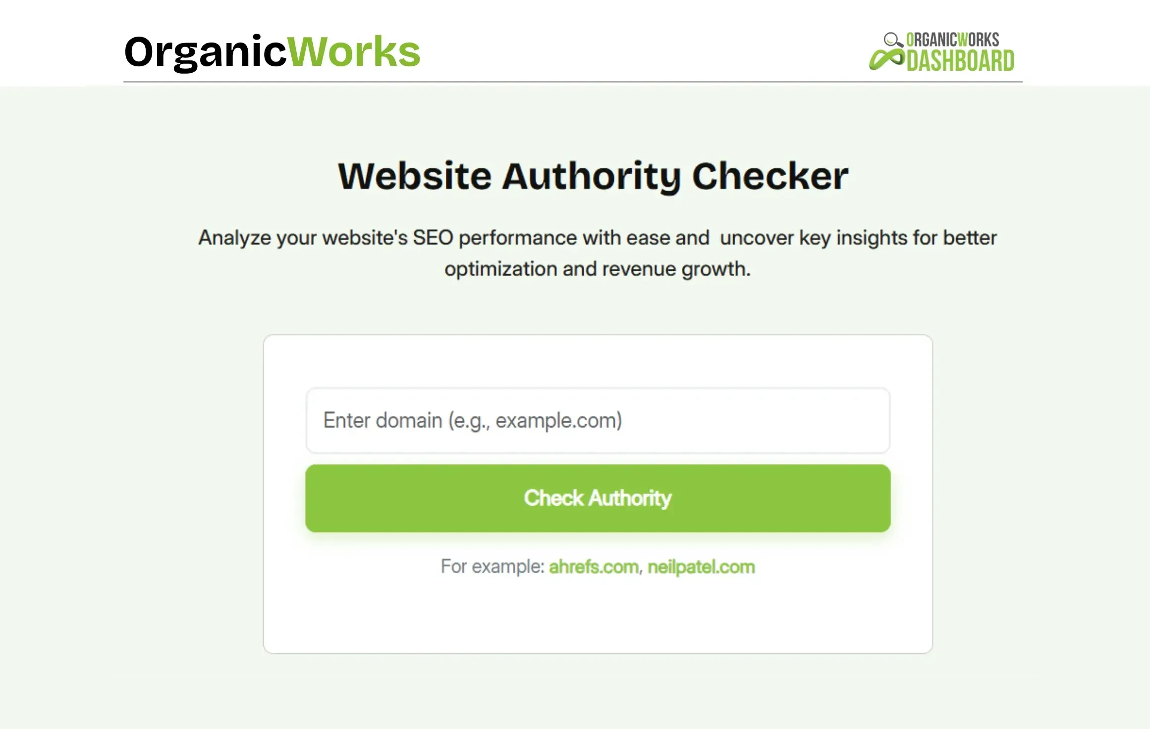 Website Authority Checker