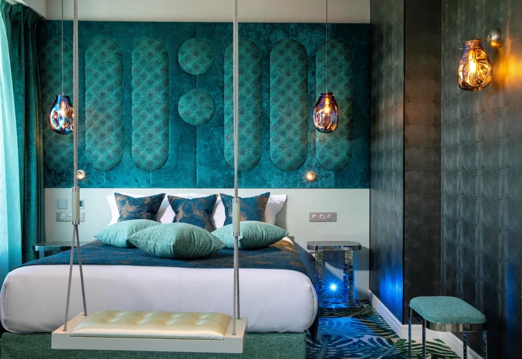 Chambre de l'hôtel Paris J'Adore aux Batignolles