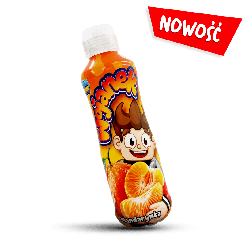 Wojanek – napój owocowy o smaku mandarynki w butelce