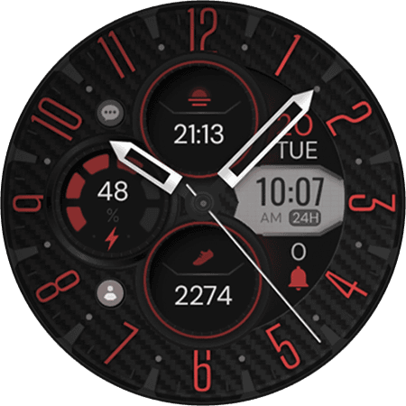 Analog watch face for Wear OS smartwatch