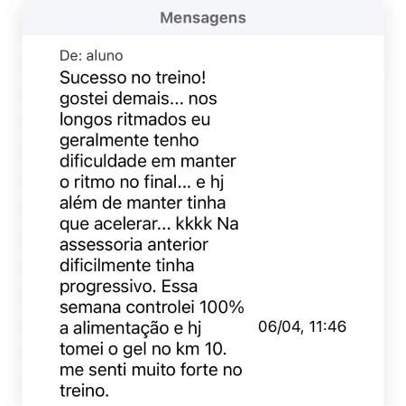 depimento de aluno da pro elite