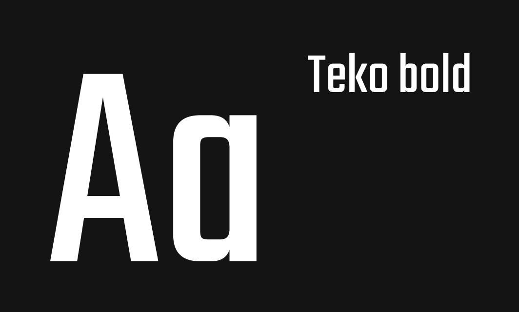 Teko font