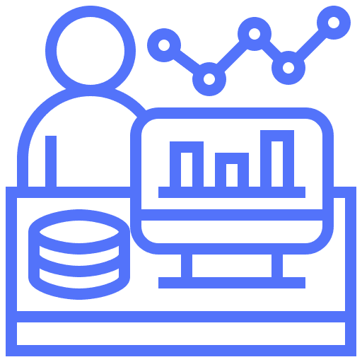 Data analytics and AI strategy services featuring business intelligence dashboards, predictive analytics, AI-driven insights, enterprise reporting, and digital transformation consulting.