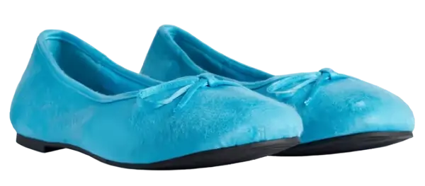 Balenciaga Classic Satin Ballet Flat