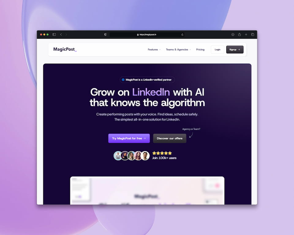 site framer multipages saas magicpost