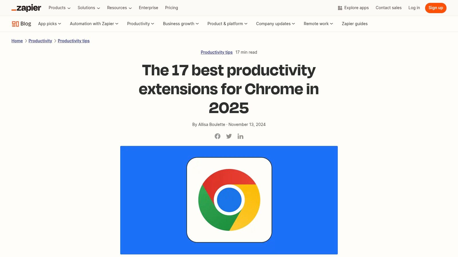 Zapier (blog roundup)
