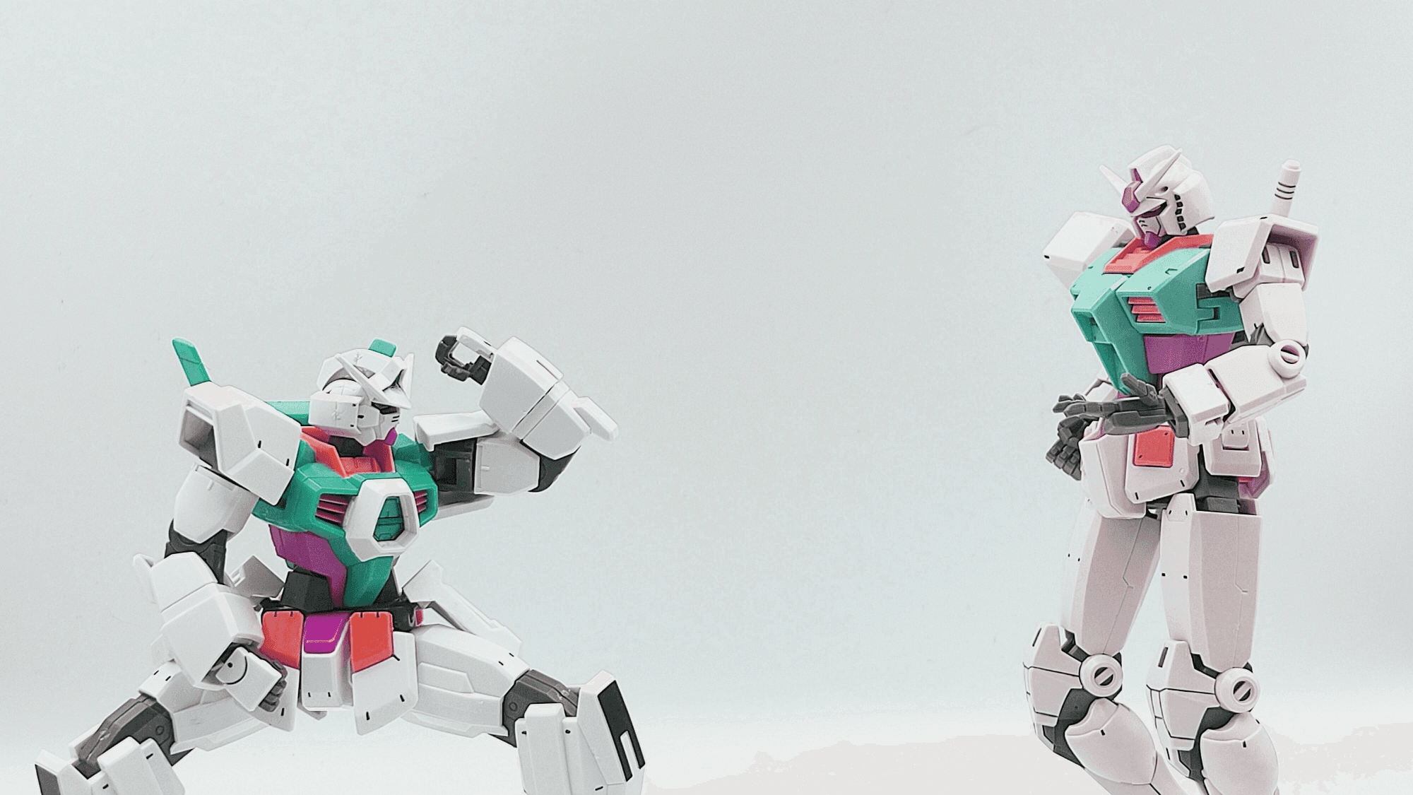 white blue and red robot
