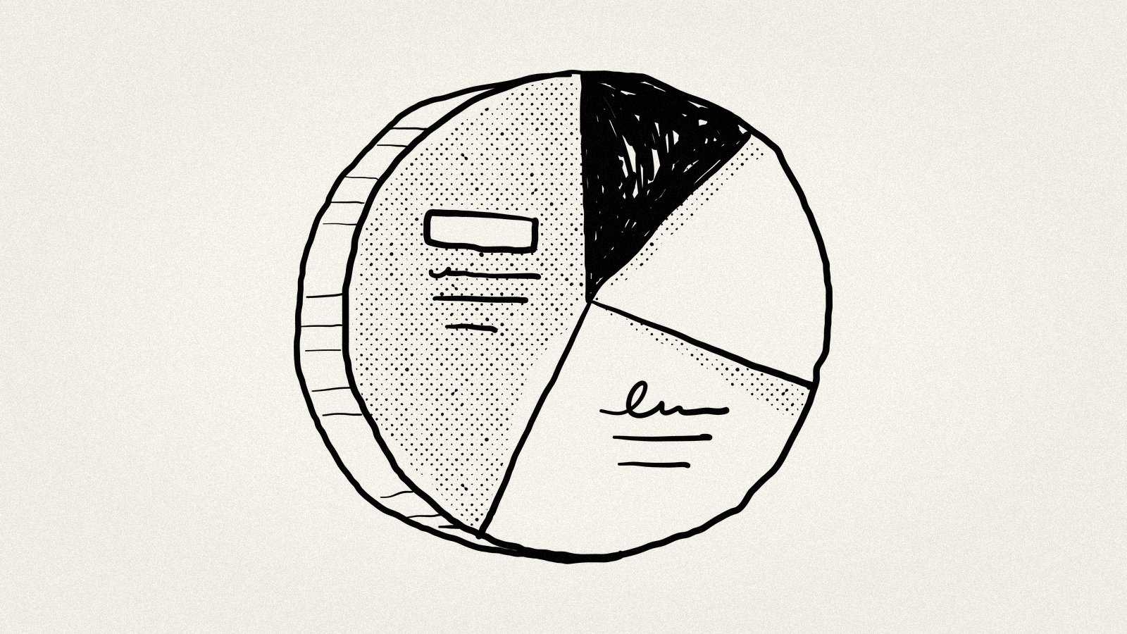 A pie chart divided into distinct segments – the TAM, SAM and SOM framework at the heart of every market sizing exercise