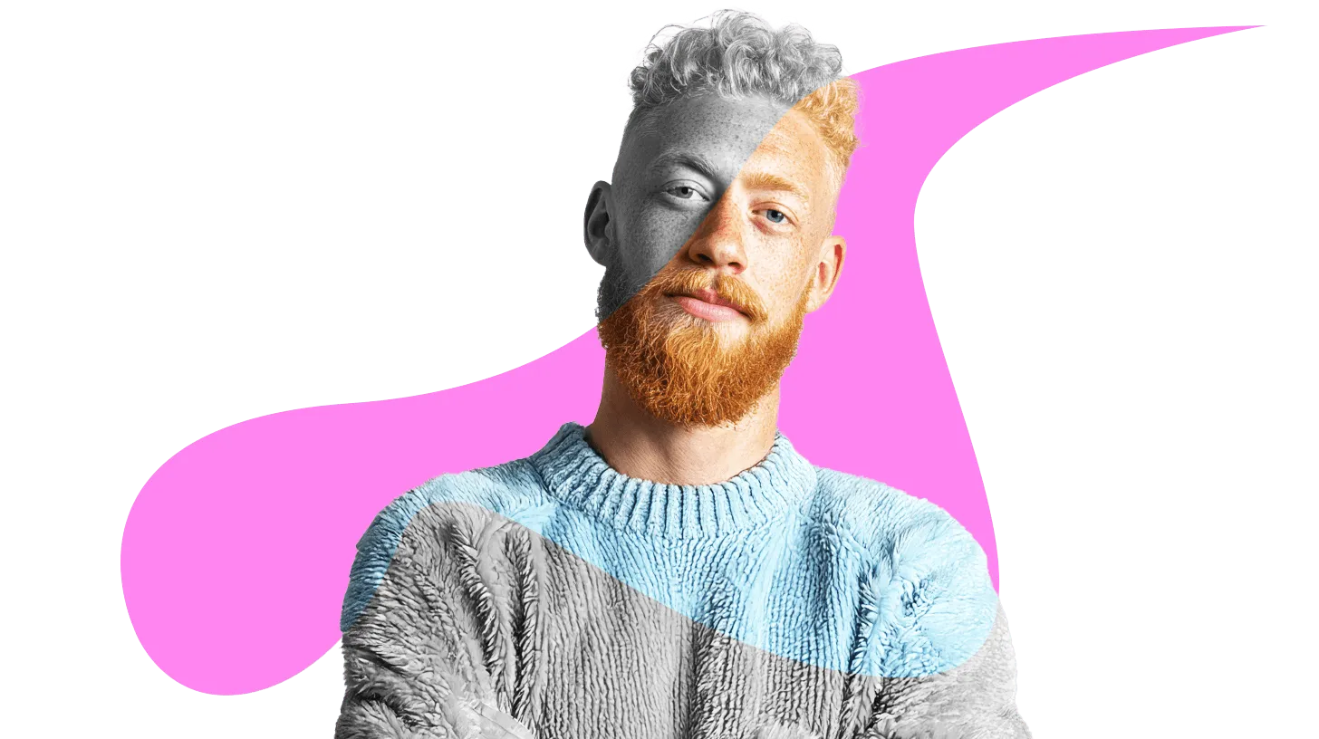 ginger curly hair man freckles 1