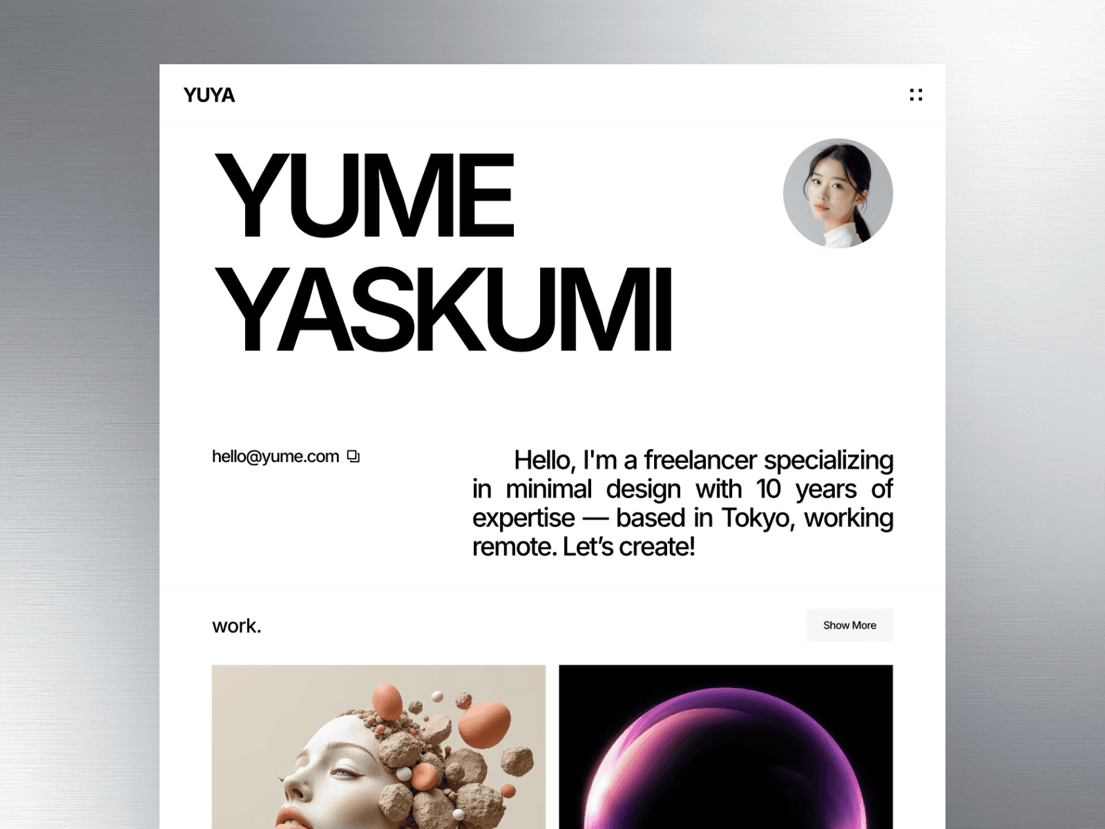 Yuya - Personal Branding Framer Template