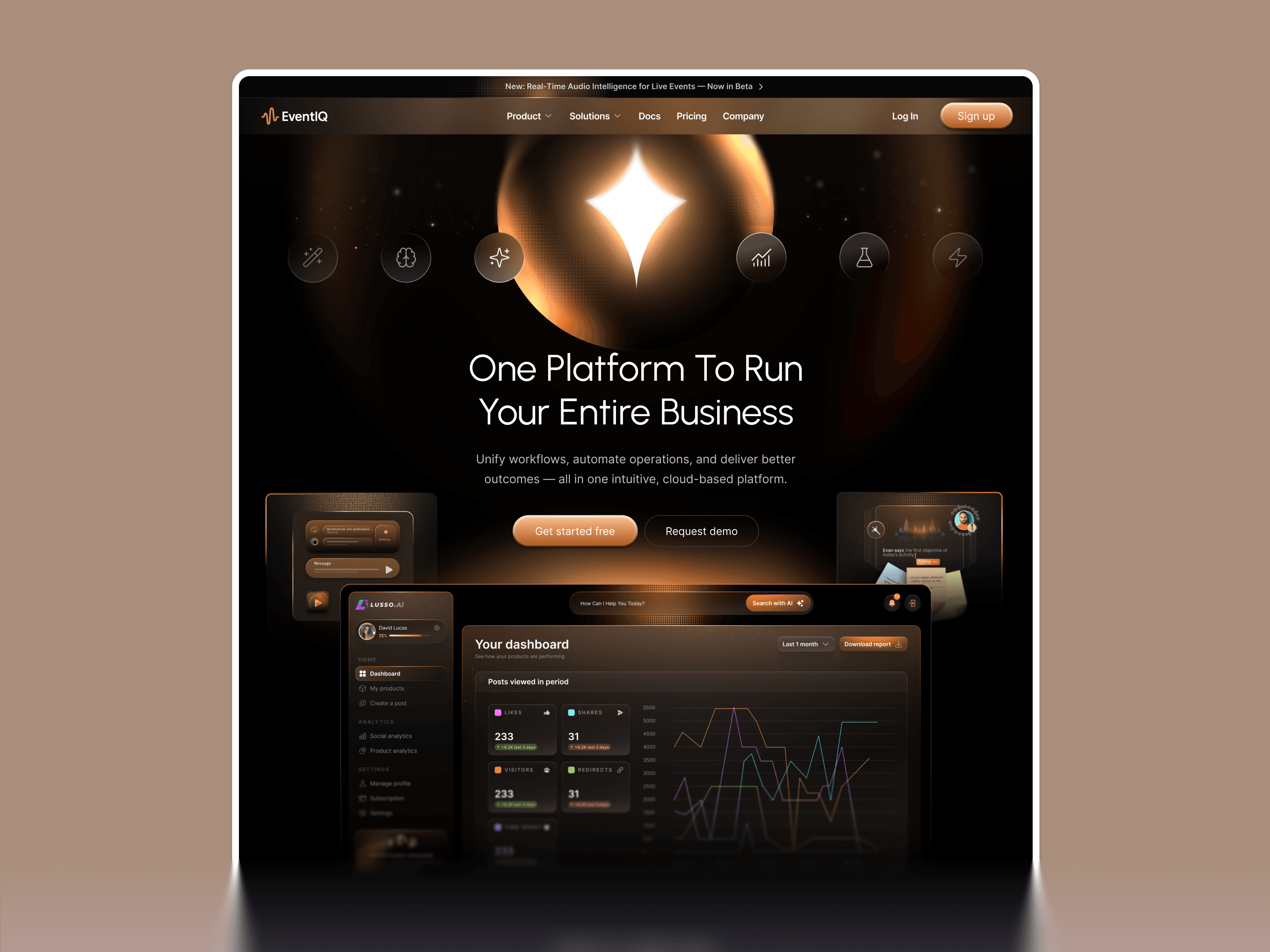 framer dark saas template