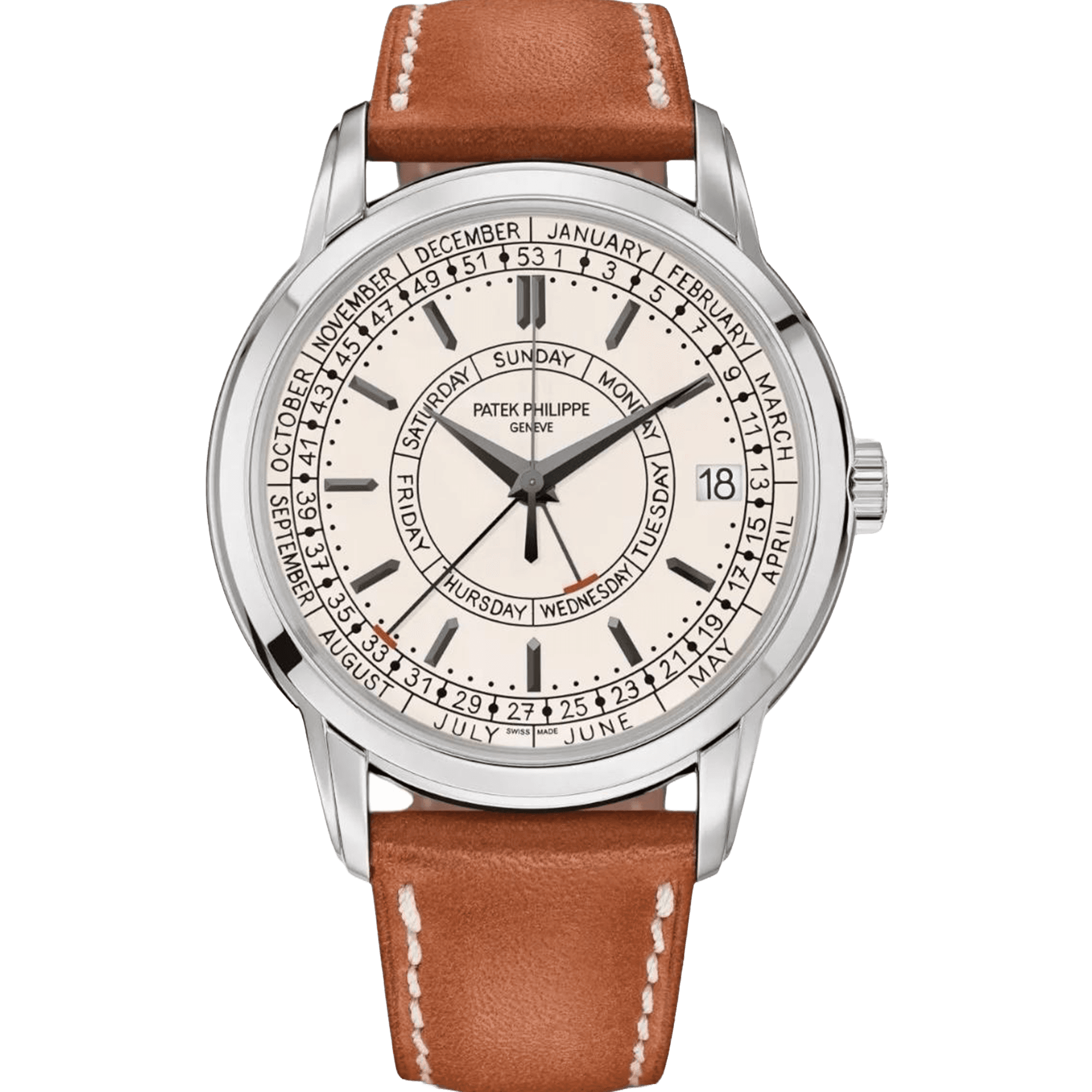 Buy PATEK PHILIPPE Calatrava with silvery opaline dial