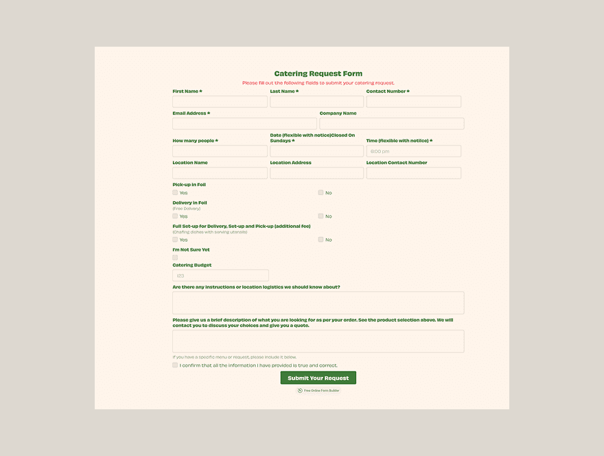 Form Screenshot