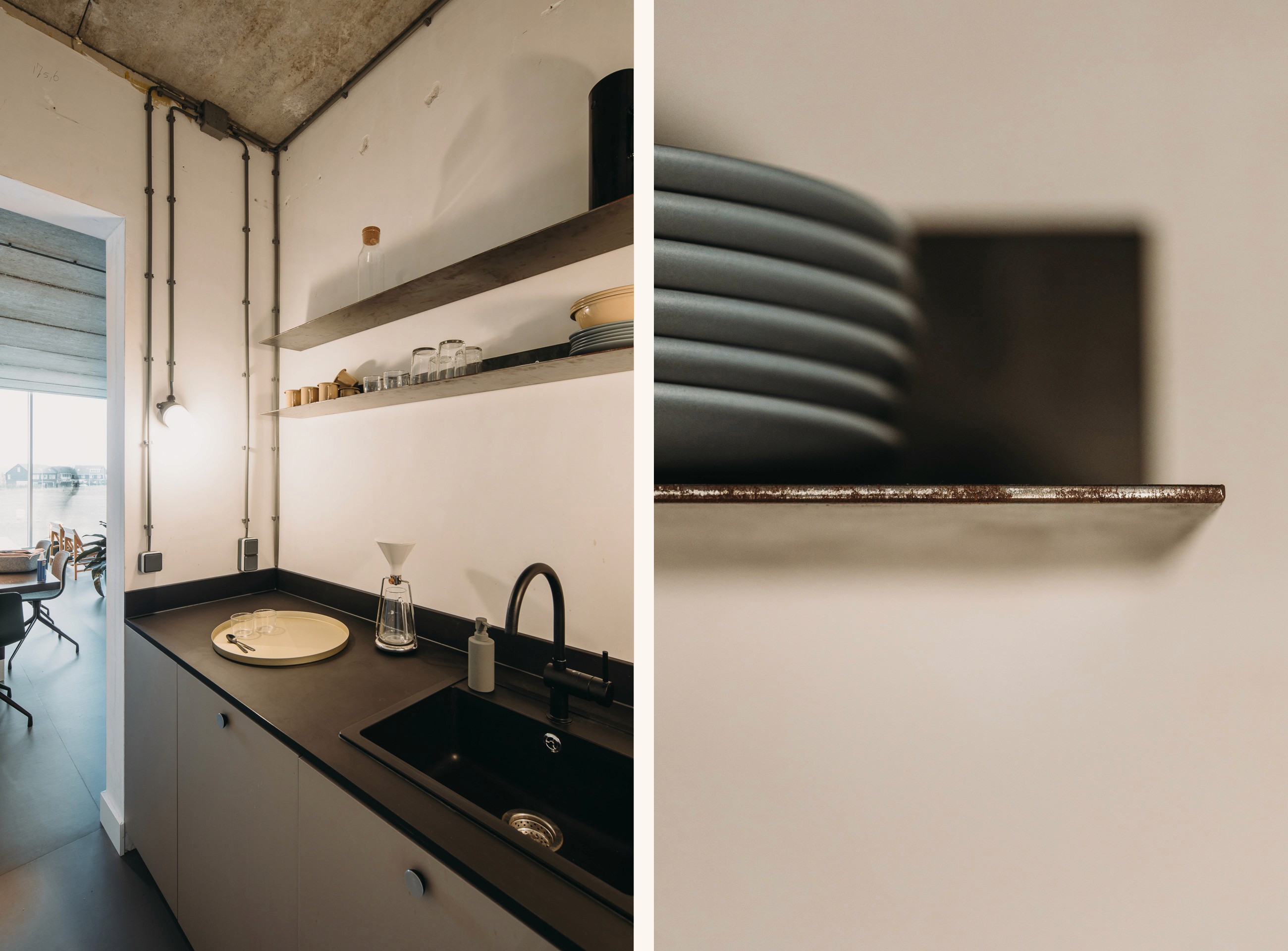 Interior photo of the bespoke kitchen design