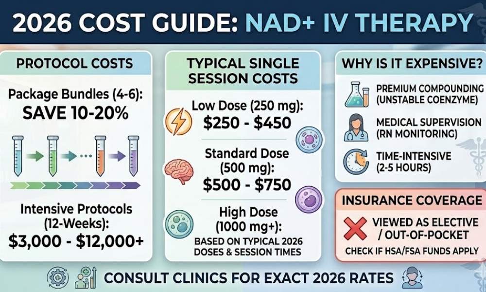 NAD IV therapy actually cost